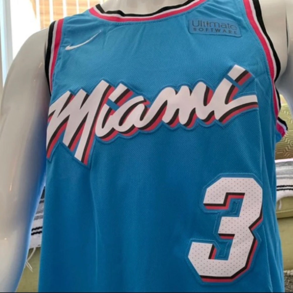 Dwayne Wade Blue Miami Heat Vice City M Jersey